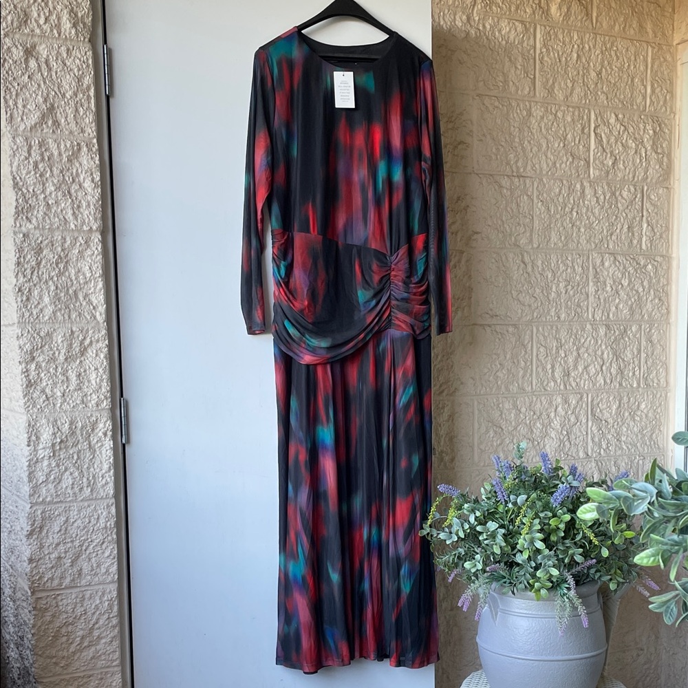 Eloquii Dress Jewel Tone Stretch